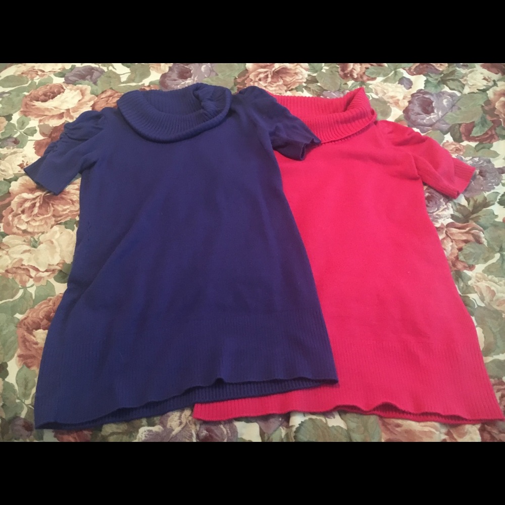 Juniors cowl neck sweater tunics